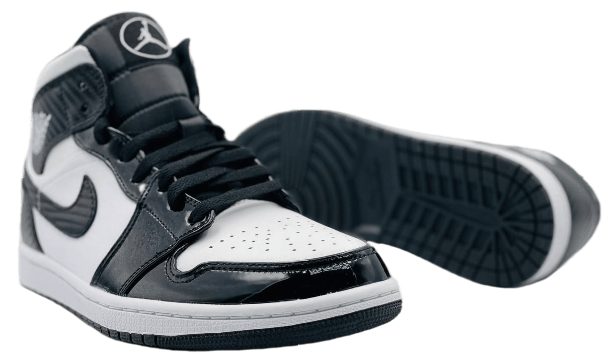 Nike Air Jordan 1 Retro High Белые с черным
