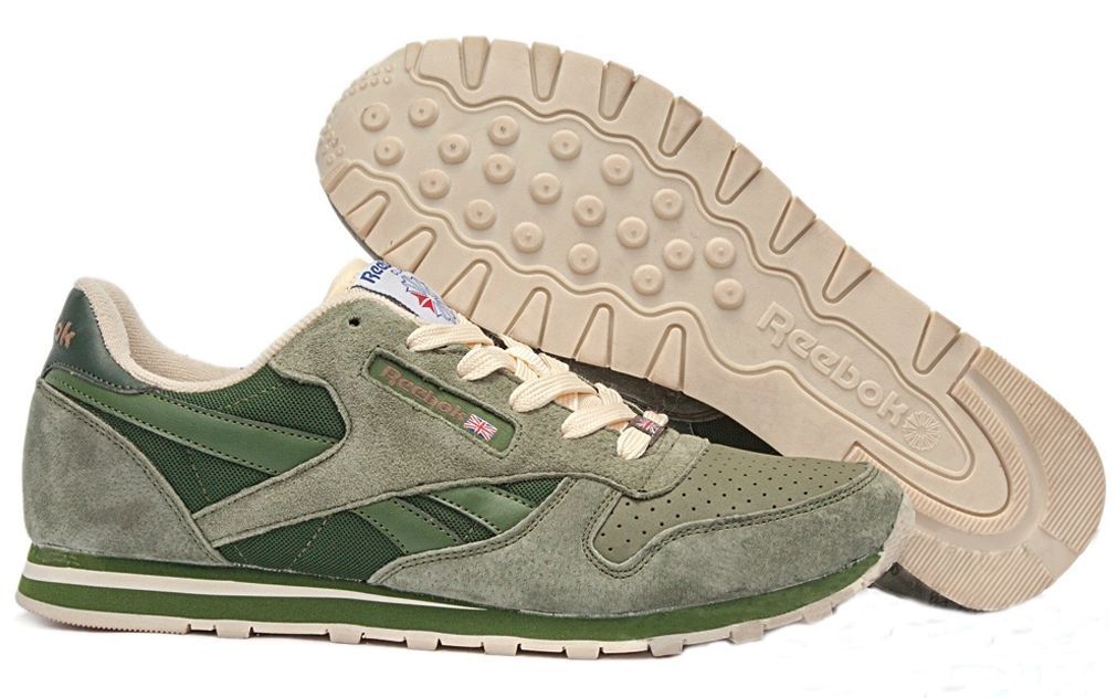 Reebok Classic Leather зеленые (40-44)