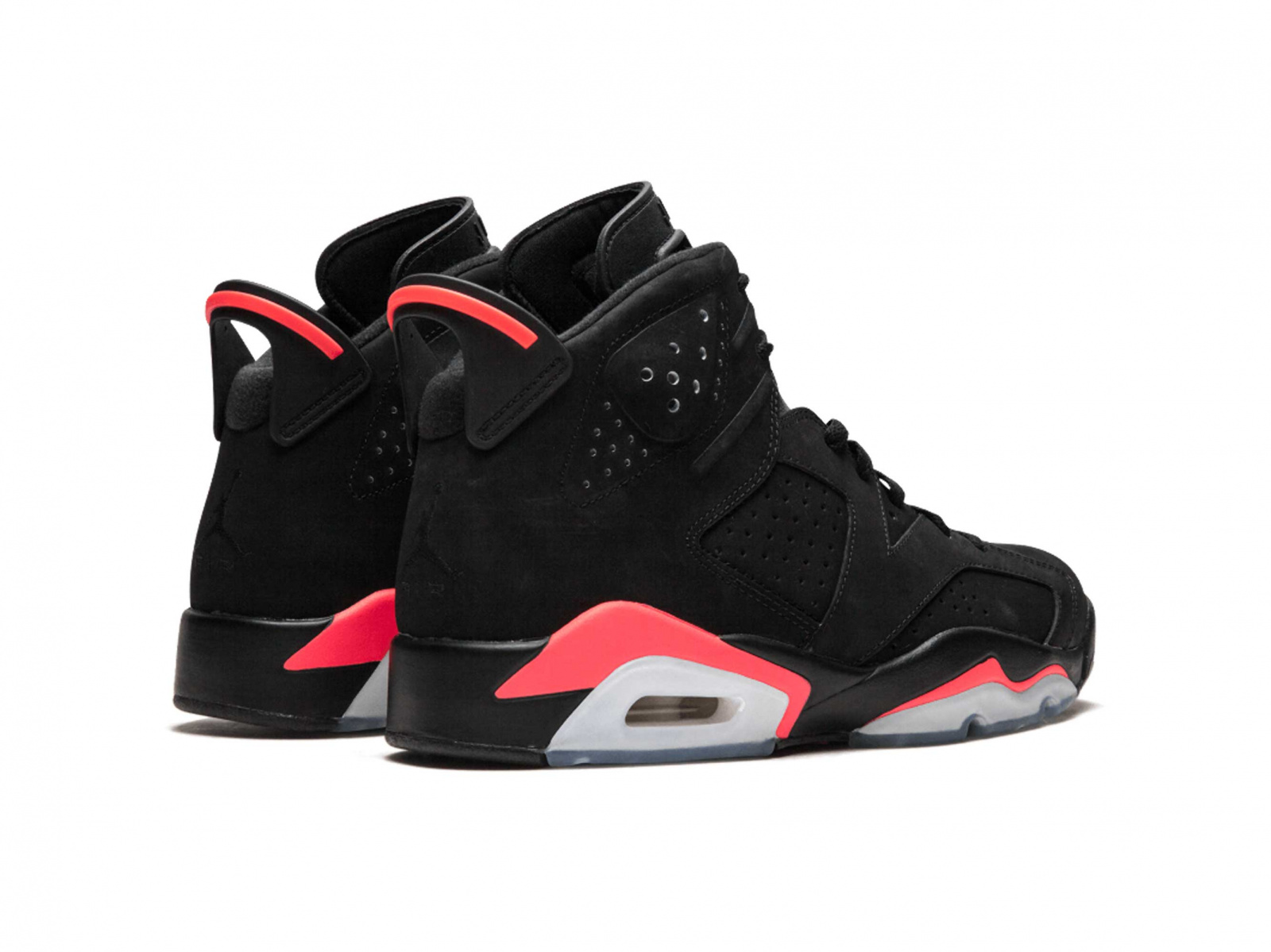  Nike Air Jordan 6 Retro Men Black/Infrared 23-Black
