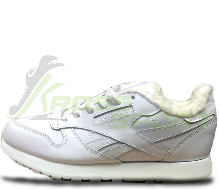 Reebok Classic Leather с мехом All White